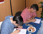 Jean Lturgie et son fils Simon  Ajaccio en 2002