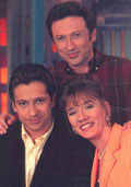 Laurent Gerra, Michel Drucker et Virginie Lemoine